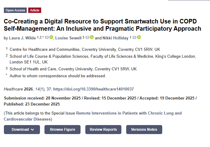 Co-Creating a Digital Resource to Support Smartwatch Use in COPD Self-Management: An Inclusive and Pragmatic Participatory Approach